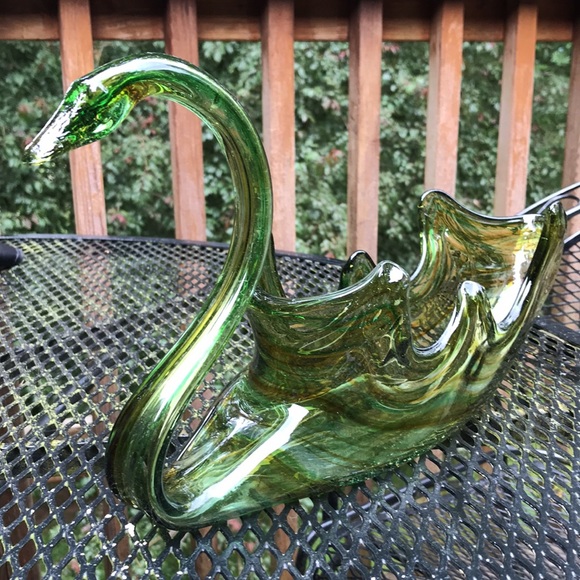 Unique Vintage Other - Glass Swan